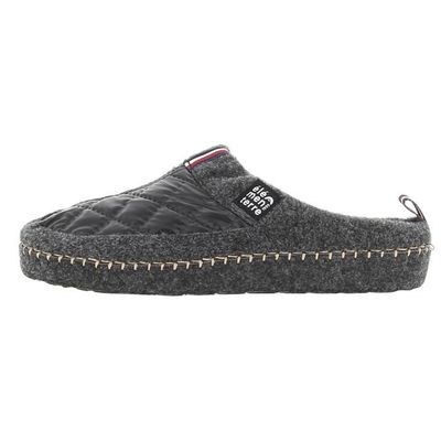 Chaussons Hommes Apreggio - Pantoufles Feutre Avec Broderie - Semelle Caoutchouc Antidérapante - Confort Intérieur