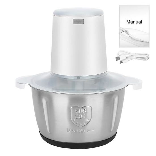 Hachoir à Viande Électrique Tissting - Mélangeur Portable USB Avec Lames Inox Pour Cuisine Et Aliments Bébé