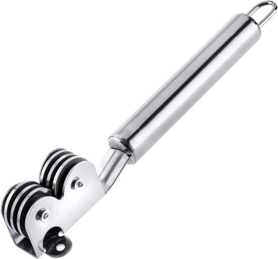Fackelmann 49275 Aiguiseur De Couteaux Arcadalina Acier Inoxydable 18 Cm Blanc/Argent
