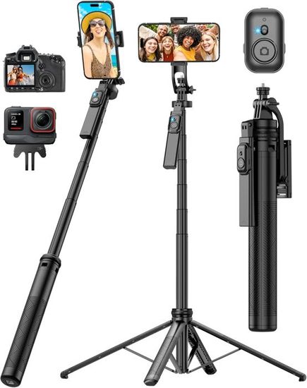 Perché À Selfie, Selfie Stick Trépied Monopode Bluetooth Télescopique 3