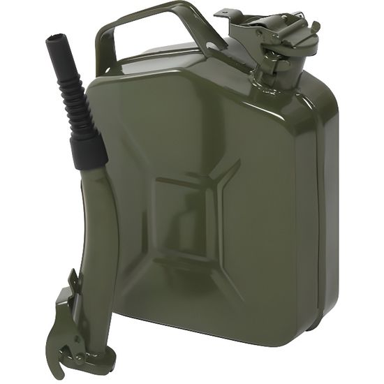 Jerrican essence en métal avec Bec,Transport Stockage eau et liquides ...