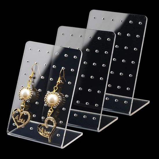 Lot de 200 cartes de présentation pour boucles d'oreilles, en papier kraft, 4,5 x 3,2
