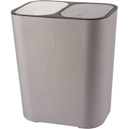 Poubelles de recyclage sèches humides de grande couvercle à ressort Poubelles classifiées
