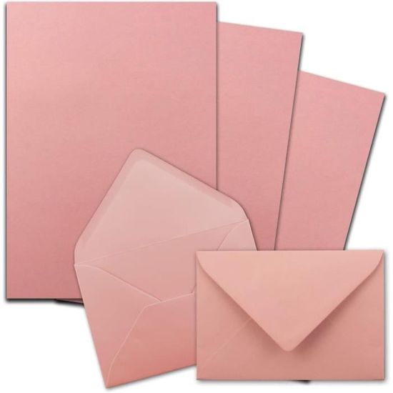 50x sets de papier à lettres A4 avec enveloppes DL - fermeture: gommée - couleur: blanc naturel - papier mat avec enveloppes - FarbenFroh by GUSTAV NEUSER 50x sets de papier à lettres A4 avec enveloppes DL - fermeture: gommée - couleur: blanc naturel - papier mat avec enveloppes - FarbenFroh by GUSTAV NEUSER