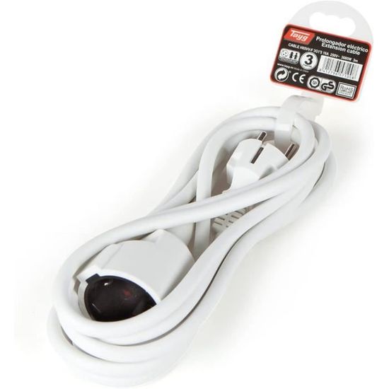 Rallonge Électrique 3M.[Z937] - Cdiscount Bricolage