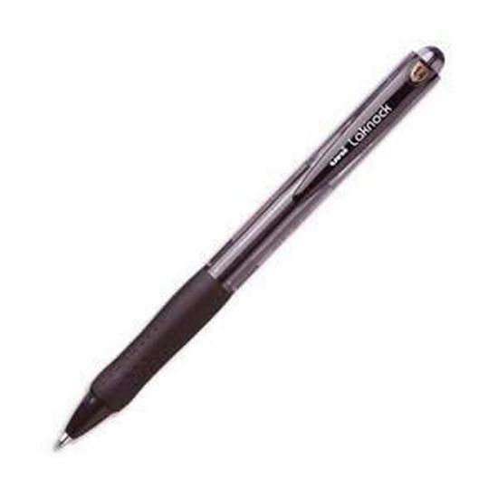 encre noire Silver Lot de 12 stylos à bille 0,5 mm UniM pointe fine en métal