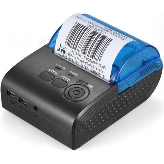 Imprimante mobile Bluetooth WIFI USB petite imprimante de reçu thermique  POS portable sans fil imprimante thermique Portable 80mm