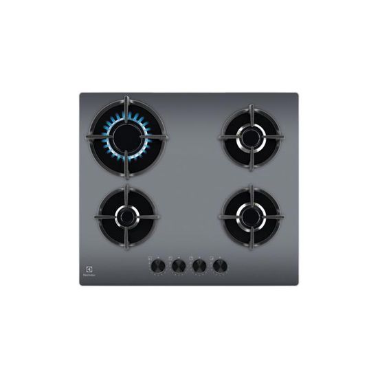 Plaque de cuisson Gaz Electrolux Série 600 Gas on Glass 60 cm EGG64272M miroir Cdiscount