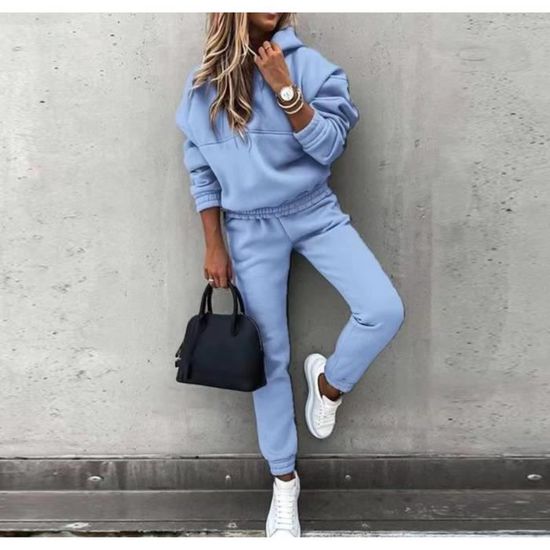 Shownicer Ensemble Femme Tenue De Sport Ensemble Sweatshirt à