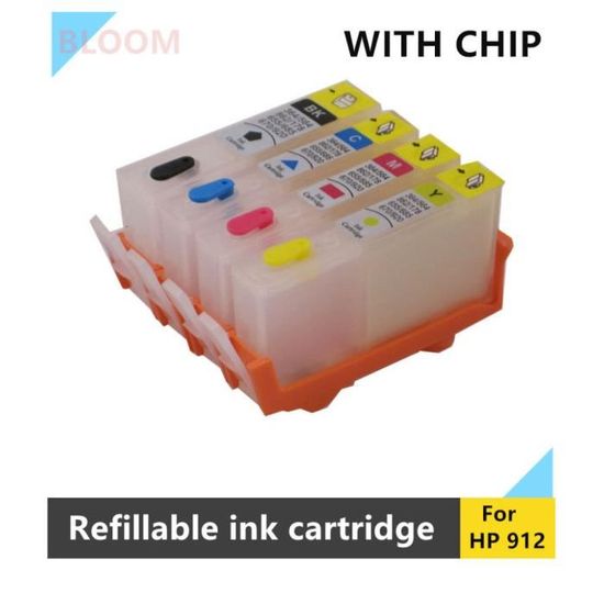 Cartouches d'encre rechargeables vides pour HP 912 XL - OfficeJet Pro ...