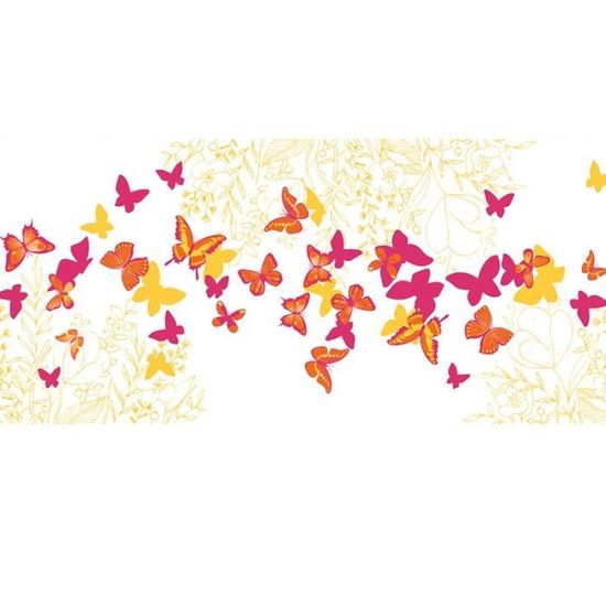 Chemin De Table Romance Papillons 30 Cm X 5 M Multicolore Achat