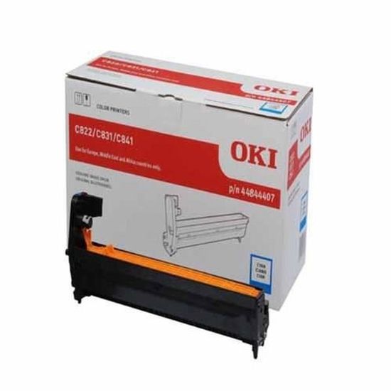 Toner Cyan Compatible Oki C822, C831, C841 - Remplace 44844407, Env. 30 000 Pages, Par Eurotone
