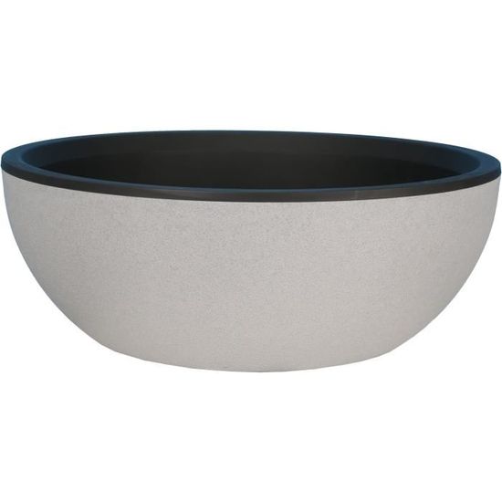 RIVIERA - Coupe pot de fleurs - granit D40 - stone