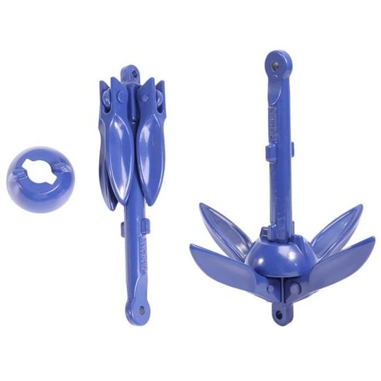 KIMISS accessoire d'ancre de bateau Ancre pliable grappin 4 Flukes 1