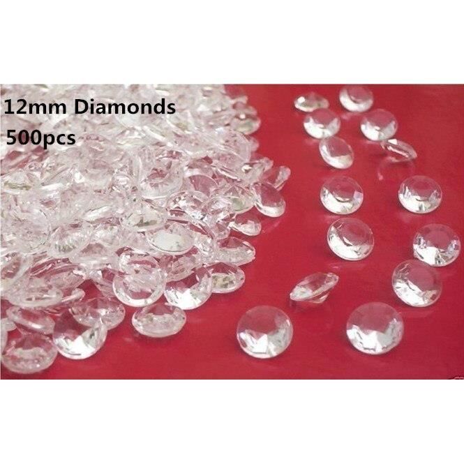 Table De Mariage Disperser Diamants Confettis 2 ou 3 paquets Acrylique différentes tailles 