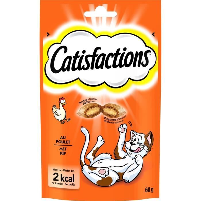 CATISFACTIONS Friandises au poulet - Chat - 60 g