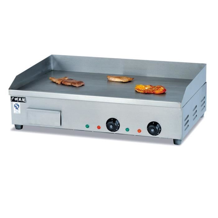 4400W Plancha de Table Électrique Commercial en Acier Inoxydable 73cm