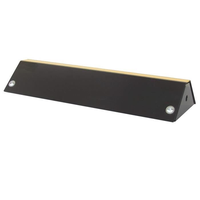 SWS-42 Butoir de parking, réalisé en acier, à hauteur réduite, pour les parkings et garages 42x16x7 cm (pack de 1)