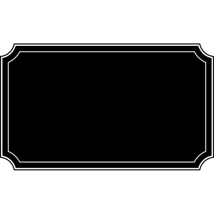 Stickers ardoise cadre Ref: ARD-277 34x57 cm