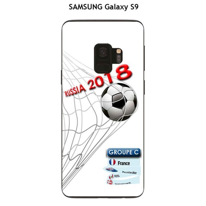 Coque SAMSUNG Galaxy S9 design Foot - 2 - Coupe du monde Russie 2018