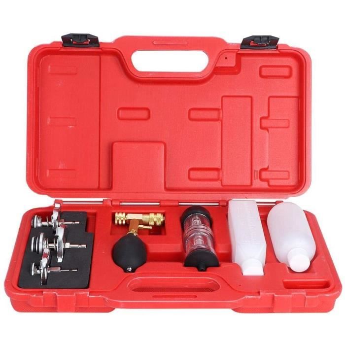 Testeur de cylindre, outil de diagnostic de cylindre de moteur de testeur de détecteur de fuite de joint de culasse avec 3 adapt,101