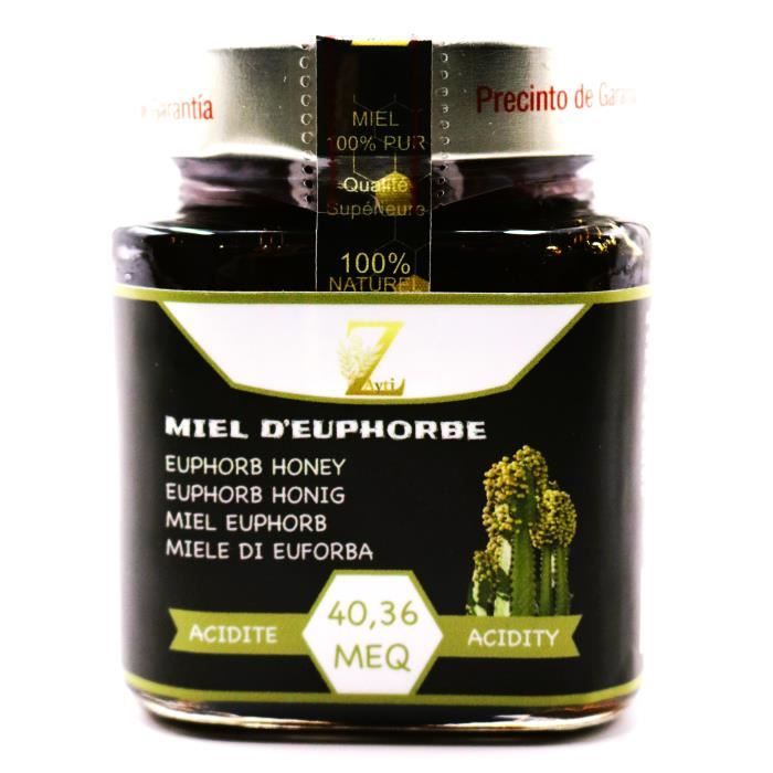 Miel d'Euphorbe - (Daghmous) 100% pur & Naturel. 300 g Recueilli Au Maroc - De La Qualité La Plus Fine + cuiller à Miel offerte