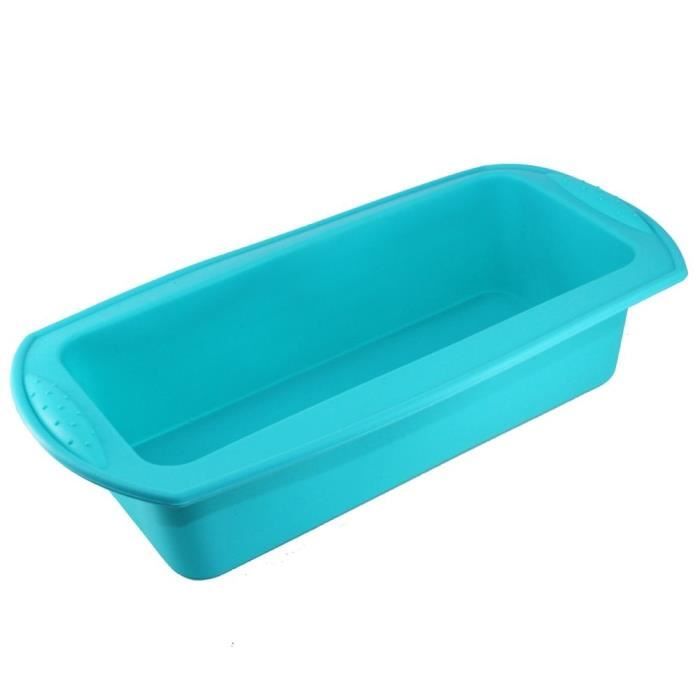Moule à gateaux,Grand moule à gâteau rectangulaire en Silicone, ustensiles de cuisson, à faire soi même, à muffins - Type blue