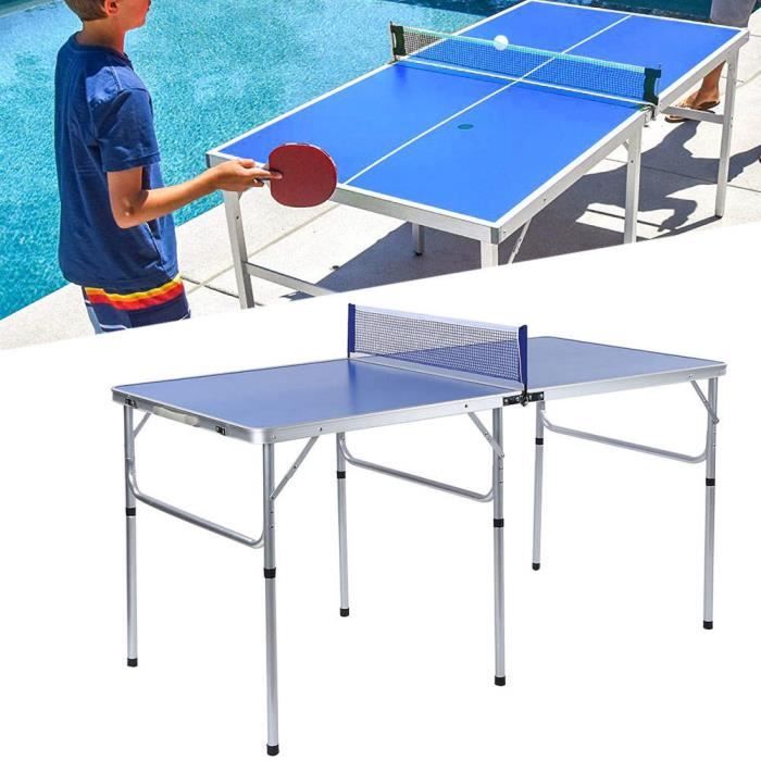 XIJ©Accessoire d'intérieur durable de ping-pong réglé avec la table pliable nette de tennis de table