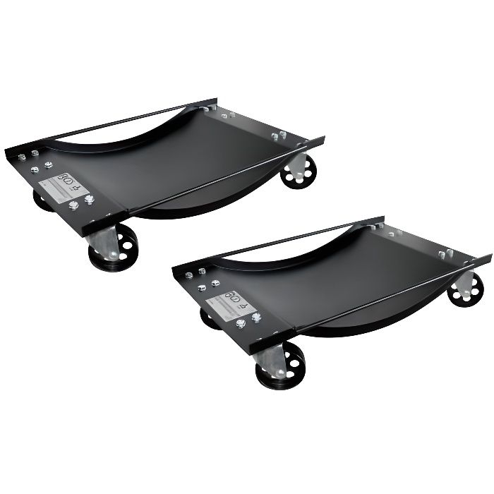 Chariots de déplacement de vehicules légers 1 paire