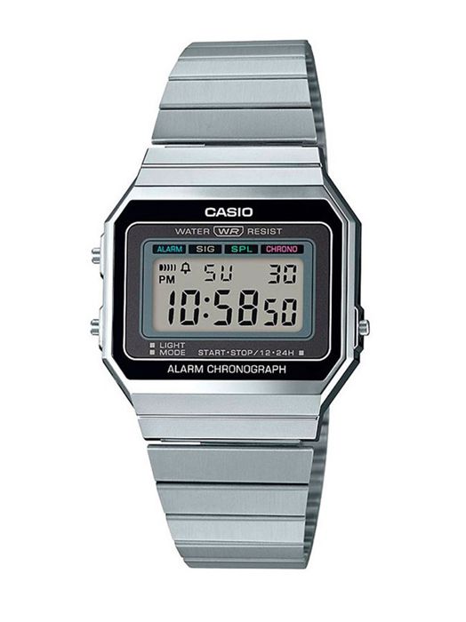 CASIO Collection Montre A700WE-1AEF solaire, chrono, compte à rebours, alarme