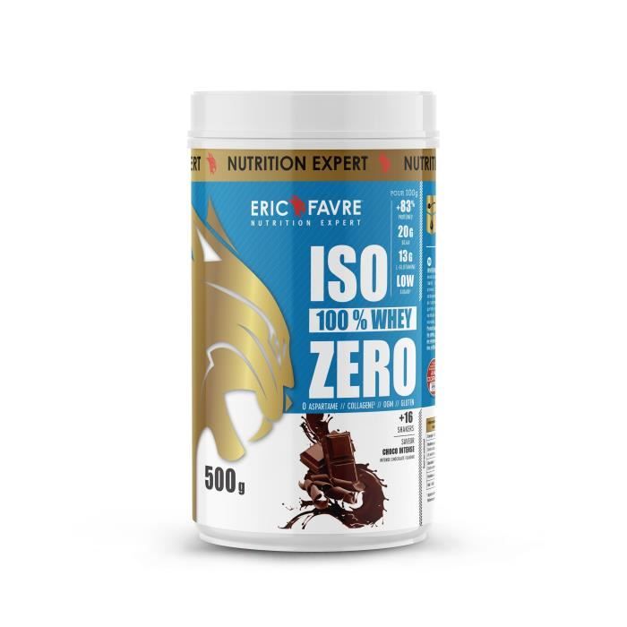 Eric Favre - Iso Zero 100% Whey Protéine - Proteines - Choco Intense - 500g