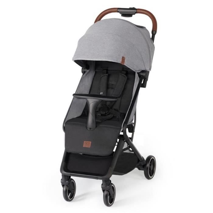 KINDERKRAFT Nubi - Poussette canne Légère et compacte - De 0 à 15 Kg - Gris