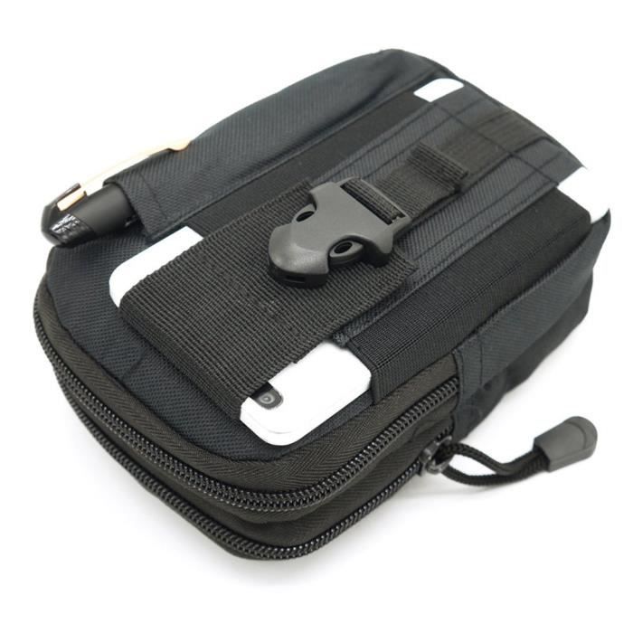 universel tactique extérieur militaire ceinture de taille sac portefeuille avec fermeture éclair multifonction téléphone poche sac