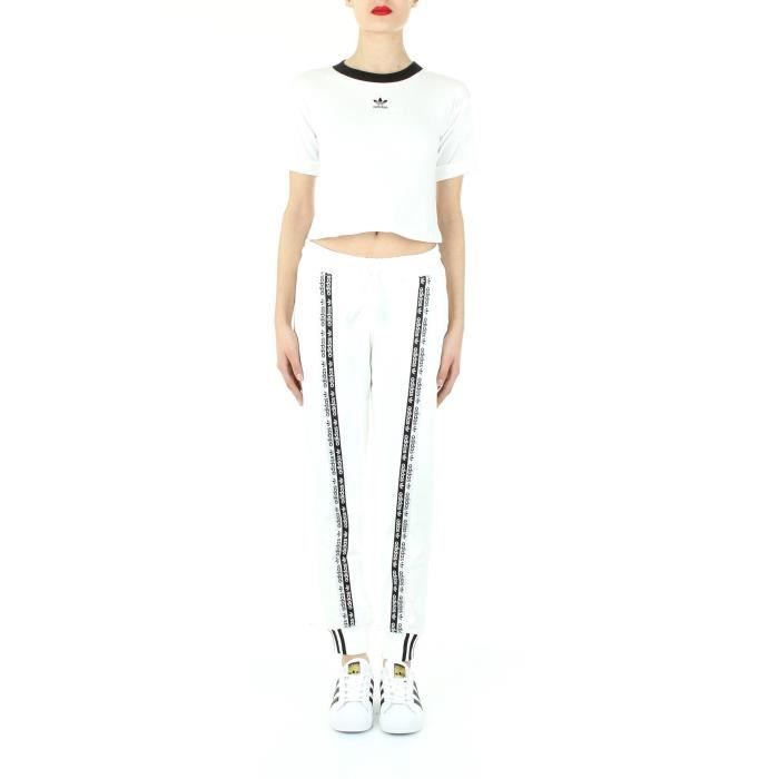 ADIDAS FEMME FM4384 BLANC POLYESTER JOGGERS