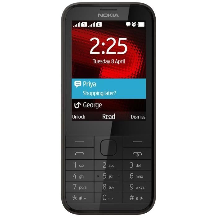 Nokia 225 Double Sim Noir