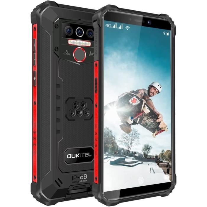 OUKITEL WP5 Pro Téléphone Incassable 8000mAh Batterie 4Go + 64Go Octo-Core Écran 5,5\