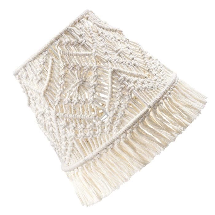 1pc Bohemian élégant jolie lampe macramée housse de lumière macrame abat-jour vendu seul luminaire d'interieur