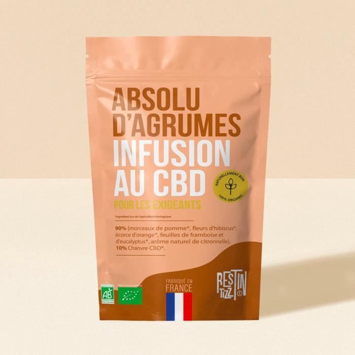 Infusion BIO apaisante relaxante au CBD Absolu d'agrumes 10G