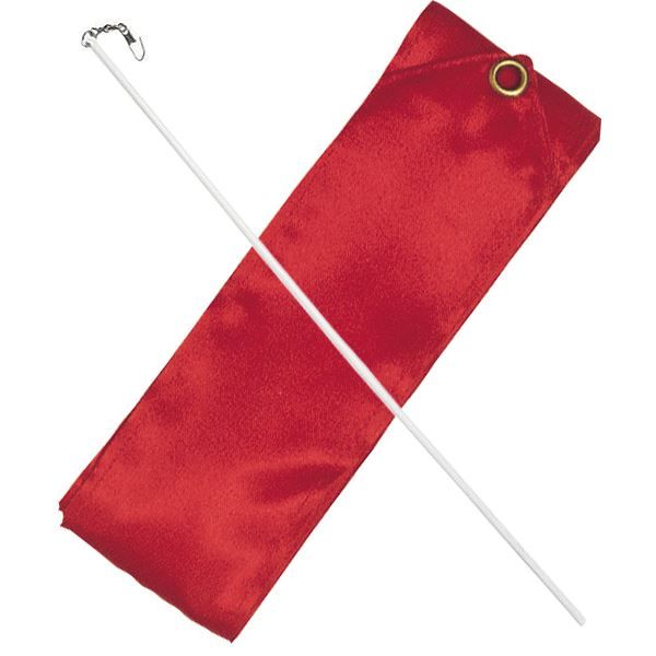 Ruban 6 m Rouge avec bâton fibre verre