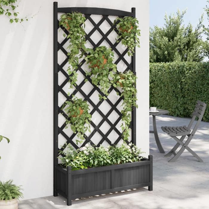 Bon Plan" Jardinière Plantes - JILI HOT - Lit Surélevé De Jardin 129x45cm Acier Galvanisé Argenté Thome5549265 - Jardin