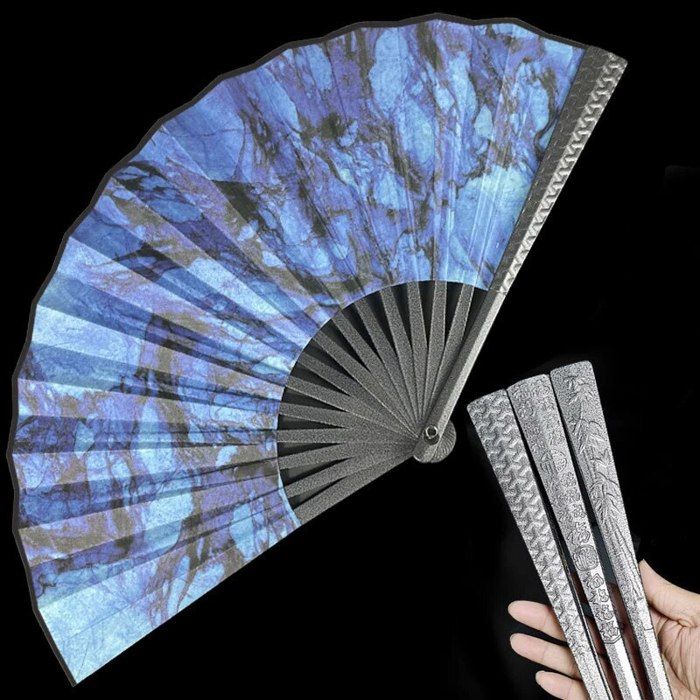 Oumefar Ventilateur Pliant De Danse En Bambou Rétro - Accessoire Élégant Et Pratique