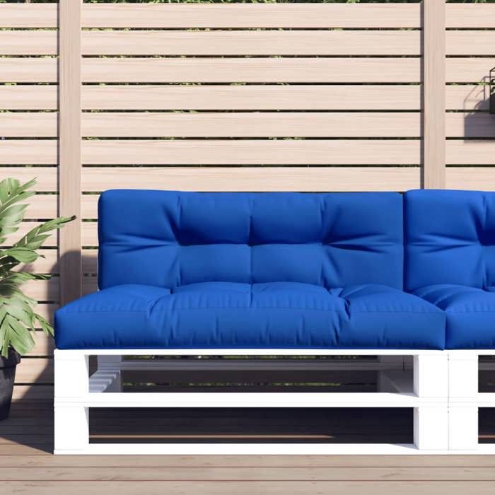 vidaXL Coussins de palette lot de 2 royal - vue 3