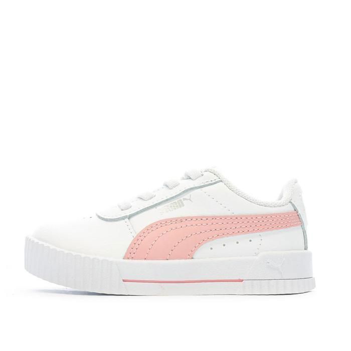 Puma Baskets Blanche/Rose Fille Puma Inf Carina