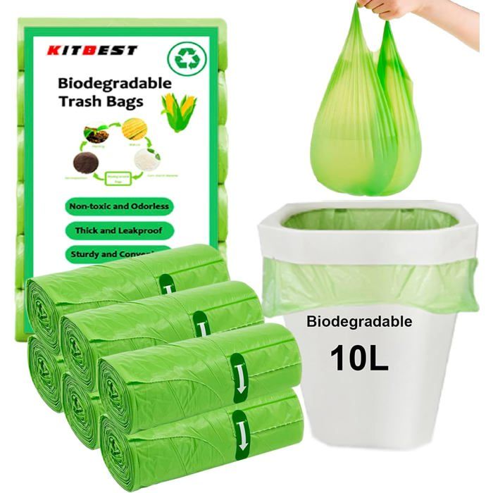 Lot De 120 Sacs Poubelle Biodégradables De 10 L-Petits Sacs