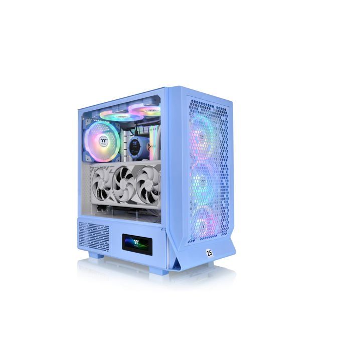 Boîtier PC - THERMALTAKE - Ceres 330 TG ARGB - Hydrangea Blue - 25 Ans Édition Limitée - ATX