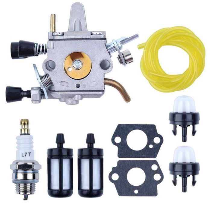 FitBest Carburateur avec kit de service de réglage pour Stihl BG45 BG46 BG55 BG65 BG85 BR45C SH55 SH85 Souffleur 4229 1200 606 Carb