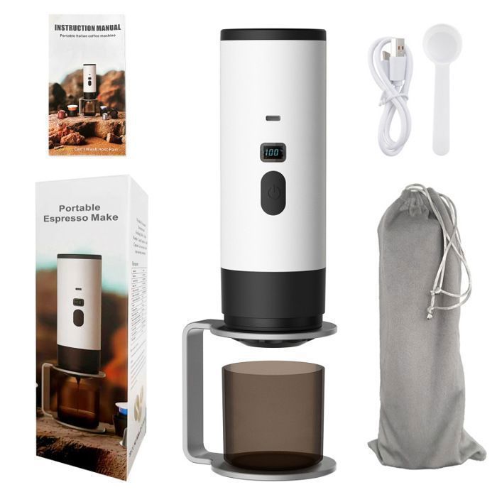 Nouvelle cafetière à capsules portable : Infusion à haute pression chauffage rapide sans fil batterie long MACHINE A CAFE DOSETTE