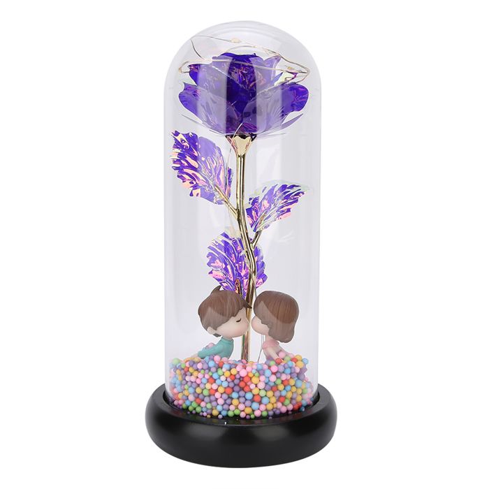 Lampe LED romantique en forme de rose décoration pour mariage maison cadeau danniversaire Label