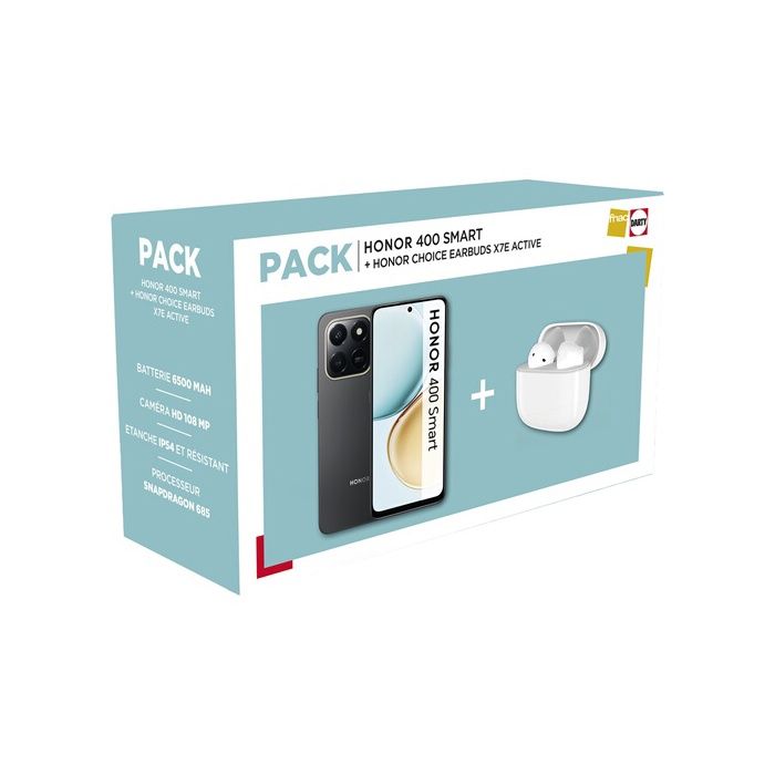 Pack Honor 400 Smart 4G 6128 & Honor Choice Earbuds X7E Active - vue 2