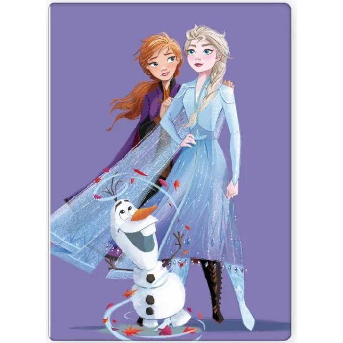 Couverture polaire - REINE DES NEIGES - Disney - 100x140 cm - 100% polyester - Lavable à 40°C